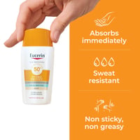 Eucerin Sun Hydro Protect Fluido Solar Ultraligero Con Color SPF50+ Light 50ml