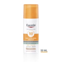 Eucerin Sun Oil Control Obarvan Gel-Krem Dry Touch za Sončenje ZF50+ Medium 50ml