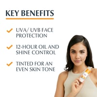 Eucerin Sun Oil Control Obarvan Gel-Krem Dry Touch za Sončenje ZF50+ Medium 50ml