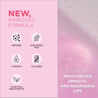 Eveline Cosmetics Diamond ملمع شفاه بتأثير السيروم عالي اللمعان 18 Cinderella 5ml