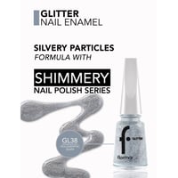 Flormar Glitter Nail Enamel 38 Holographic Silver 11ml