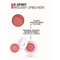 Flormar K-Spirit Moussy Lip & Cheek 001 Marshmallow Pink 5g