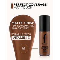 Flormar Perfect Coverage Mat Touch Foundation 325 Nutmeg 30ml (1.01floz)