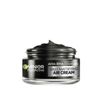 Garnier Pure Active AHA+BHA كريم يومي مطفي بالفحم 3 في 1 هوائي 50ml