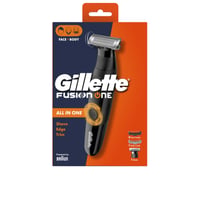 Gillette Fusion One مشذّب وحلّاقة هجين للوجه والجسم متعدد الاستخدامات