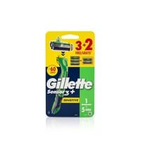 Gillette Sensor3+ Sensitive Razor + 5 Replacement Blades