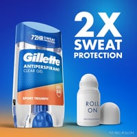Gillette Sport Triumph Antiperspirant Clear Gel Stick 70ml (2.37floz)