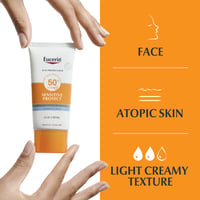 Eucerin Sun Sensitive Protect Creme Protetor Solar SPF50+ 50ml