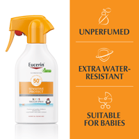 Eucerin Sun Sensitive Protect Kids Spray con Gatillo SPF50+ Protector Solar 250ml