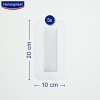 Hansaplast Med+ Aqua Protect 4XL Cerotti Sterili Impermeabili Per Ferite x5