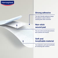 Hansaplast Med+ Sensitive XXL Sterile Plasters x5