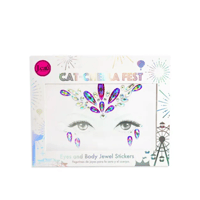 J.Cat Cat-Chella Fest ملصقات مجوهرات للوجه والجسم 101 Pink Topaz