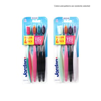 Jordan Ultimate You Medium Toothbrush x4
