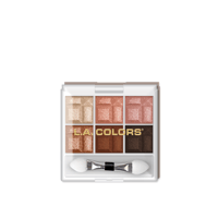 L.A. Colors 6 Color Eyeshadow Palette CES461 Earthy 4g