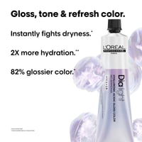 L'Oréal Professionnel Dia Light Hyaluronic Acidic Gloss Color Demi-Permanent Hair Dye 6 Dark Blonde 60ml