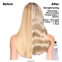 L'Oréal Professionnel Dia Light Hyaluronic Acidic Gloss Color Demi-Permanent Hair Dye 10.22 Deep Iridescent Lightest Blonde 60ml