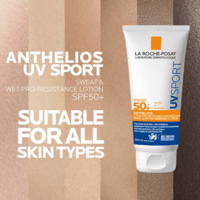 La Roche-Posay Anthelios UV Sport Protector Solar Resistente al Agua y al Sudor Pro-Resistance SPF50+ 200ml (6.76floz)