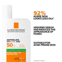 La Roche-Posay Anthelios UVMune 400 Oil Control Fluid Sunscreen SPF50+ 50ml