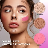 لوحة اللمسات النهائية للوجه Lamel 02 Medium ‏11.5غ