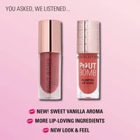 Makeup Revolution Pout Bomb Plumping Lip Gloss Candy Pink Nude 4.6ml