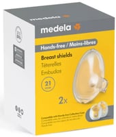 واقيات الثدي بدون استخدام اليدين من Medela مقاس صغير × 2