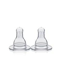 Medela Medium Flow Bottle Silicone Nipple Medium Size x2