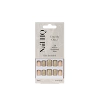 Nail HQ Square Utterly Olive Nails x24
