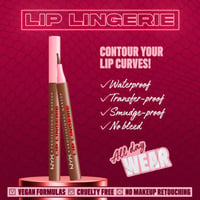 NYX Pro Makeup مثبت محدد الشفاه Lip Lingerie 06 Up to No Good 1ml