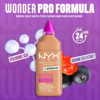 NYX Pro Makeup Make'em Wonder كريم أساس مطفي ناعم قابل للتراكم 17 Medium Olive 30ml