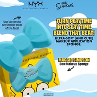 NYX Pro Makeup: Esponja de maquillaje «El lazo de Maggie» de Los Simpson, 1 unidad
