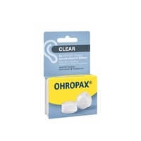 سدادات أذن سيليكون شفافة من Ohropax × 6