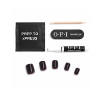 OPI xPress/On Iconic Shades أظافر لاصقة فورية بمظهر الجل إكسترا-شورت كلاسيك Lincoln Park After Dark x30
