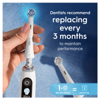 Oral-B iO Ultimate Clean Replacement Head Electric Toothbrush White x8
