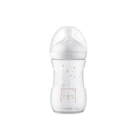 Philips Avent Natural Response زجاجة رضاعة بلاستيكية للأطفال بفتحة تهوية AirFree ‏+1 شهر Bear ‏260 مل