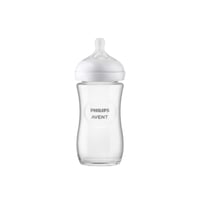 Philips Avent Natural Response Biberón de Cristal Puro para Bebé 3-6m 240ml