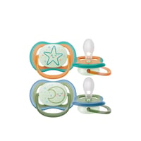 Philips Avent Chupete Nocturno Ultra Air 18m+ x2