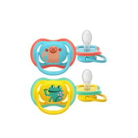 Philips Avent Chupeta Ultra Air 18m+ Azul/Amarela com Desenho x2
