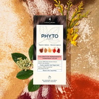 Phytocolor Permanent Color Hair Dye Shade 4 Brown