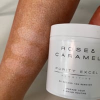 Rose & Caramel Purity Excel مزيل التان للبشرة الحساسة خلال 60 ثانية 440ml