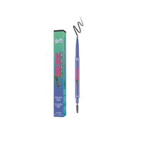 Rude Cosmetics Ultimate Brow Artist Ultra Fine Slanted Pencil + Brush Black Brown 0.04g