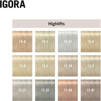 Schwarzkopf Igora Royal Highlifts Permanent Highlift Farvecreme 12-1 Special Blonde Ash 60ml