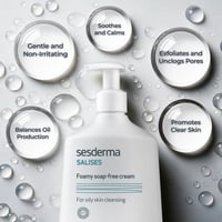 Sesderma Salises Foamy Soap Free Cream Acne 250ml (8.45 fl oz)