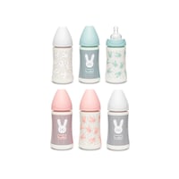 Suavinex Premium Plastic Bottle 3 Position Silicone Nipple +0m 270ml x1