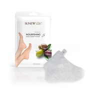 SunewMed+ قناع كريم مغذٍ للقدمين بزيت الزيتون زوج واحد