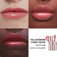 Yves Saint Laurent Loveshine Candy Glow بلسم الشفاه بلون ولمعان شفاف للعناية بالشفاه 44B Nude Lavallière 3.1g