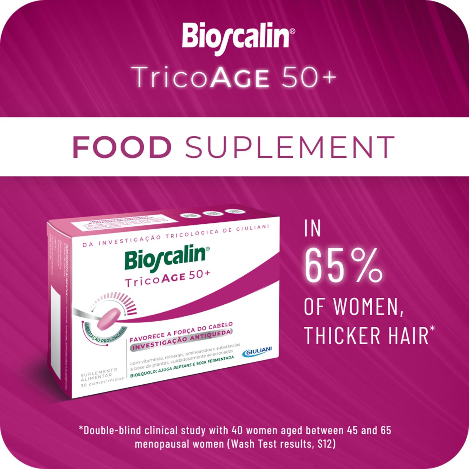 Bioscalin TricoAge 50+ Hair Strengthening Tablets x30