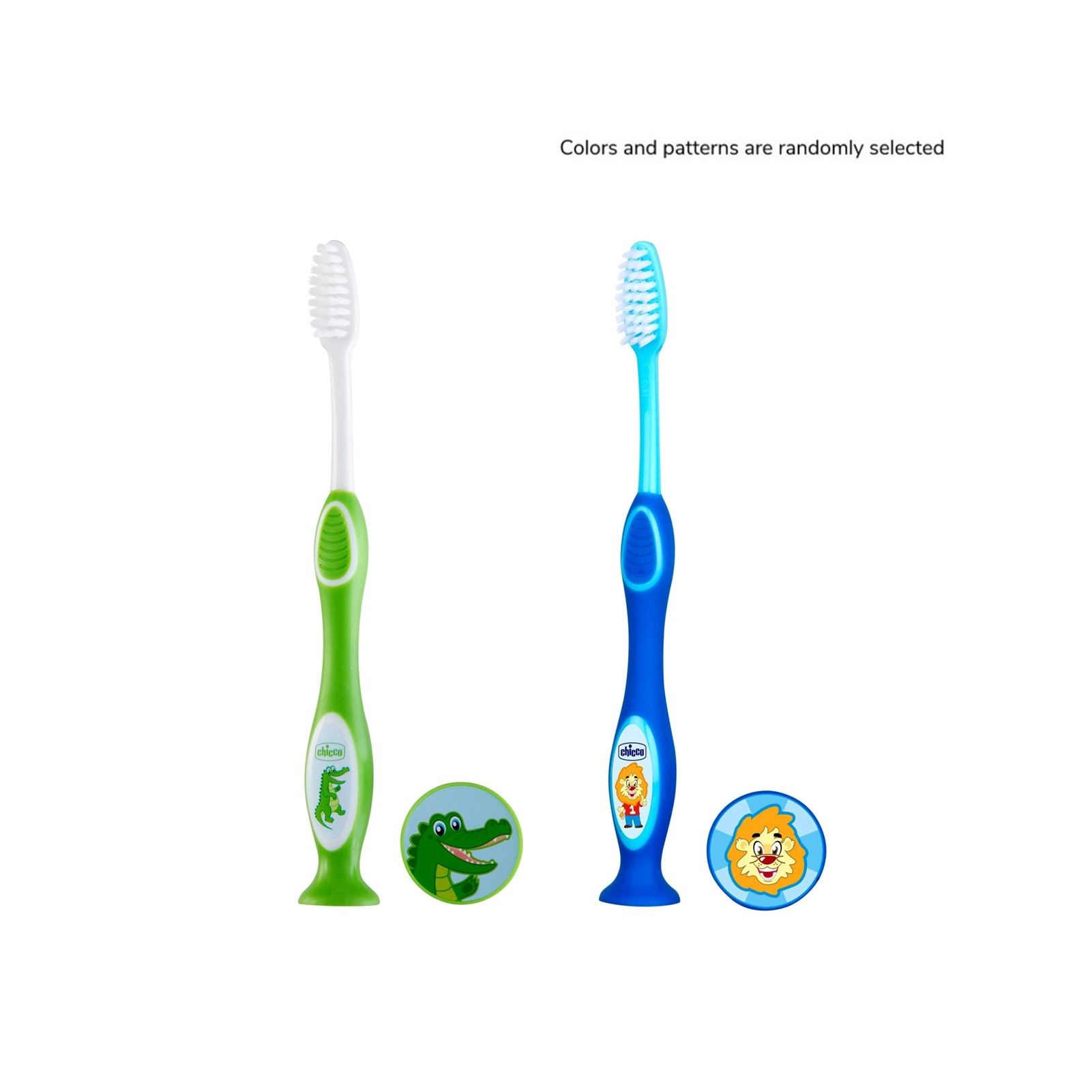 Chicco Milk Teeth Toothbrush 3-6 Years Green/Blue x1