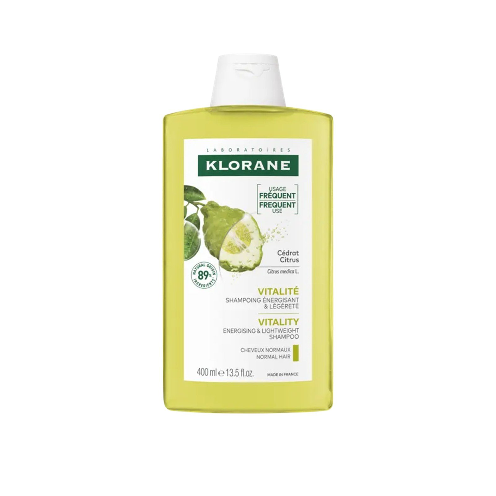 Klorane Purifying Shampoo with Citrus Pulp 400ml