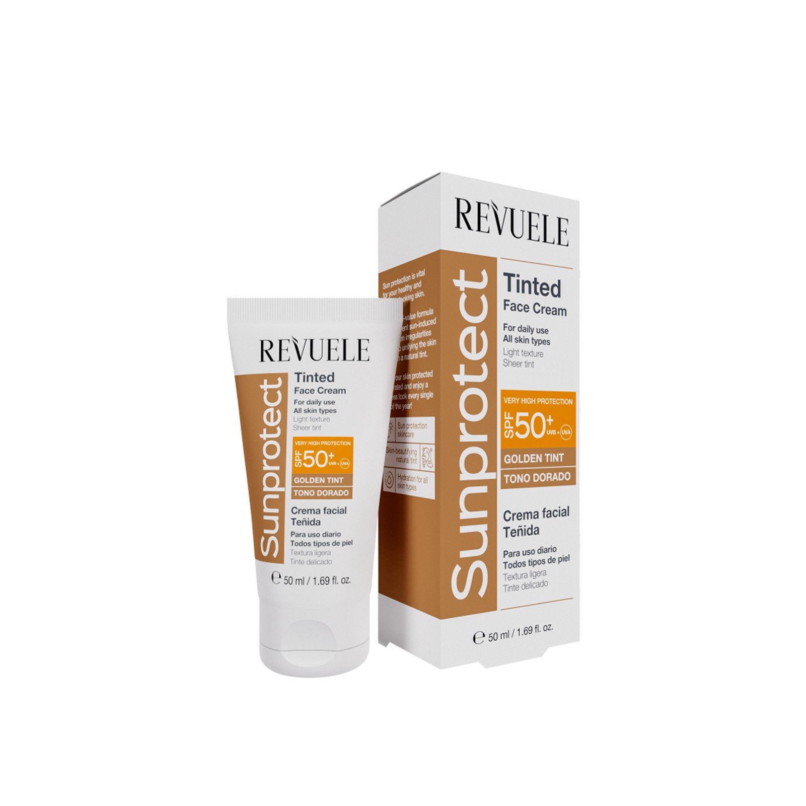Revuele Sunprotect Tinted Face Cream SPF50+