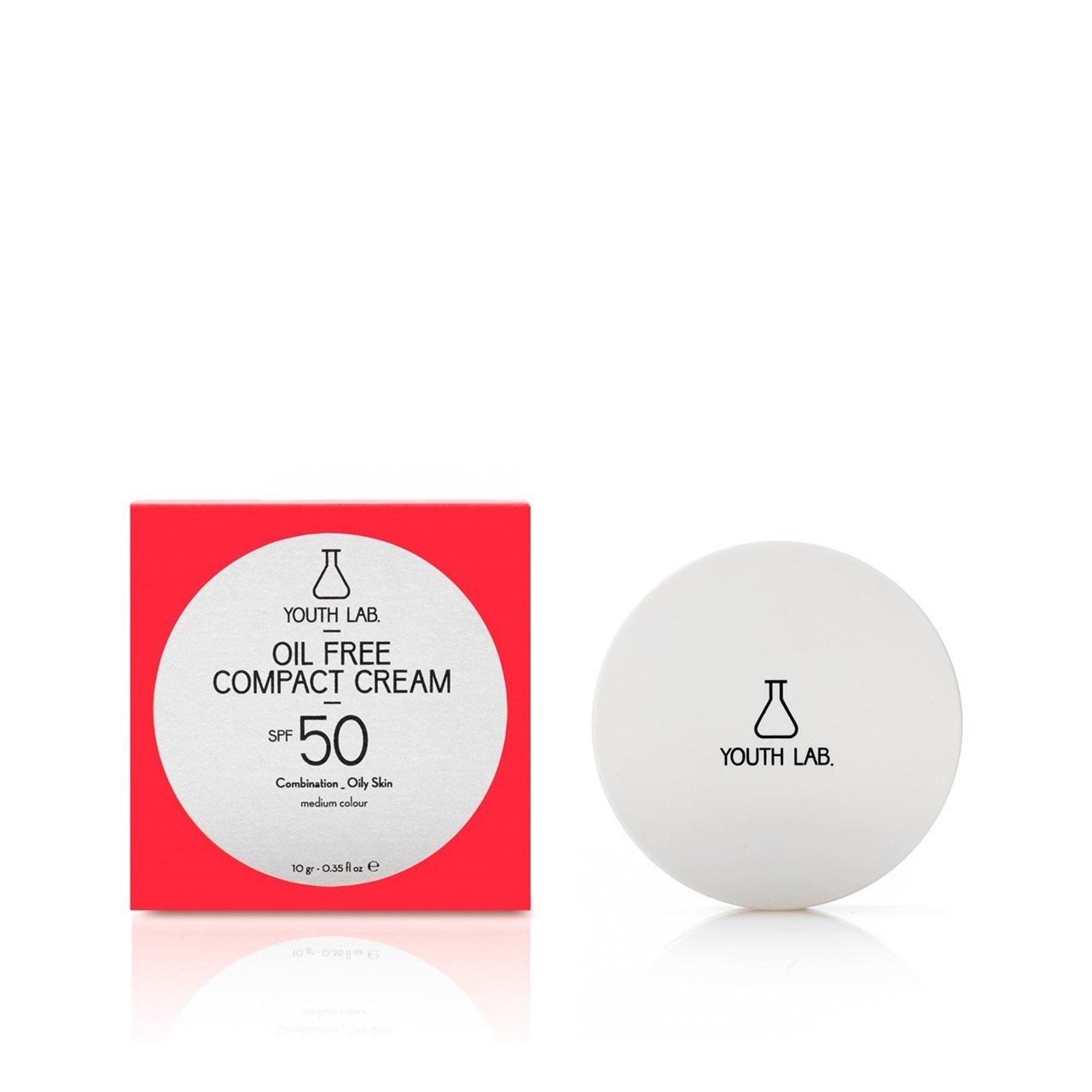 YOUTH LAB Oil Free Compact Cream SPF50 Medium 10g